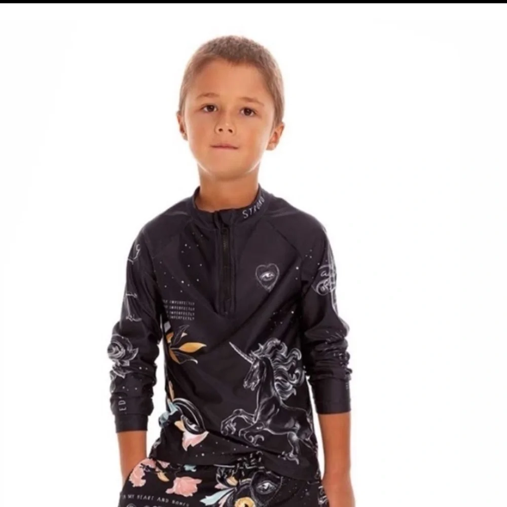 AGUA BENDITA BOYS RASHGUARD NOAH MARE NWT
